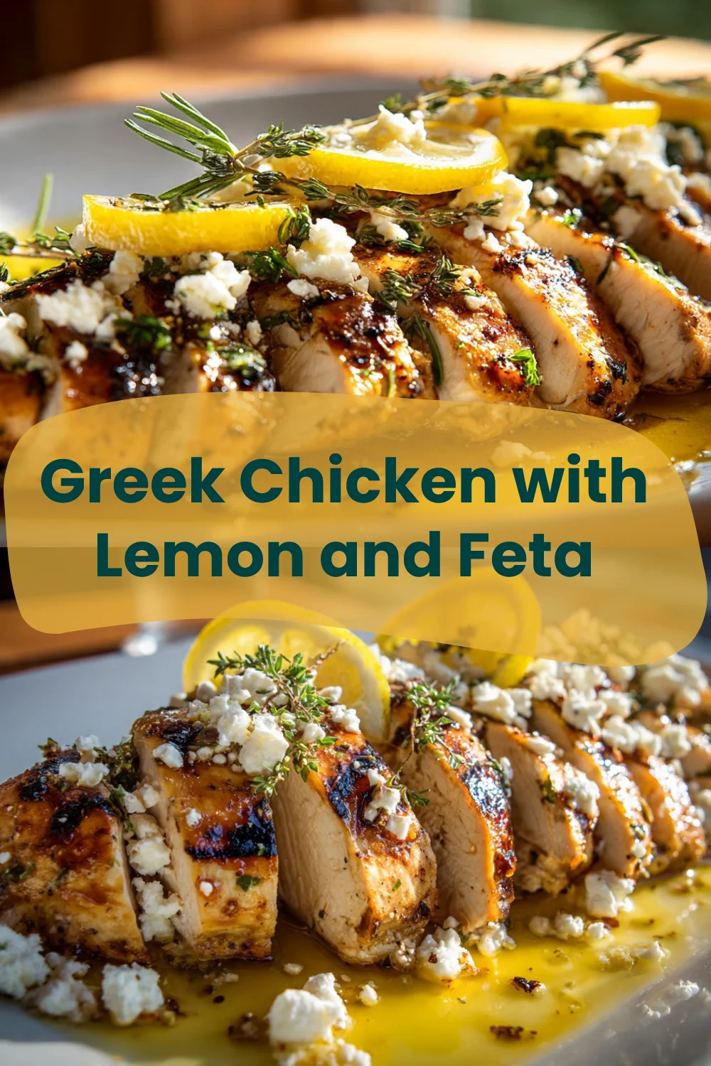 Greek Chicken with Lemon and Feta