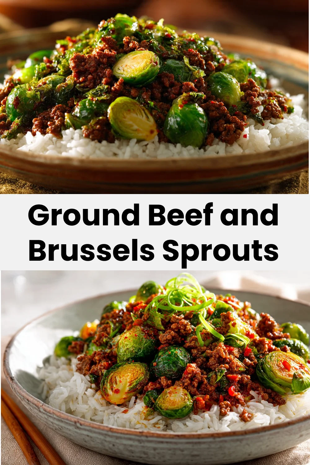 Ground Beef and Brussels Sprouts: Quick, Healthy Dinner Delight! ground beef Ground Beef and Brussels Sprouts