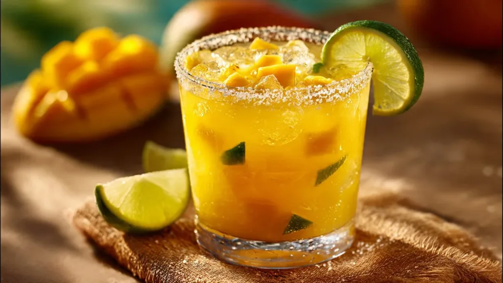 Hot Honey Spicy Mango Margarita