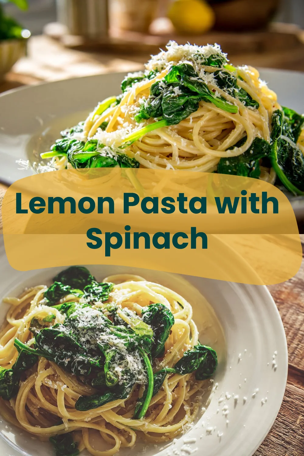 Lemon Pasta with Spinach