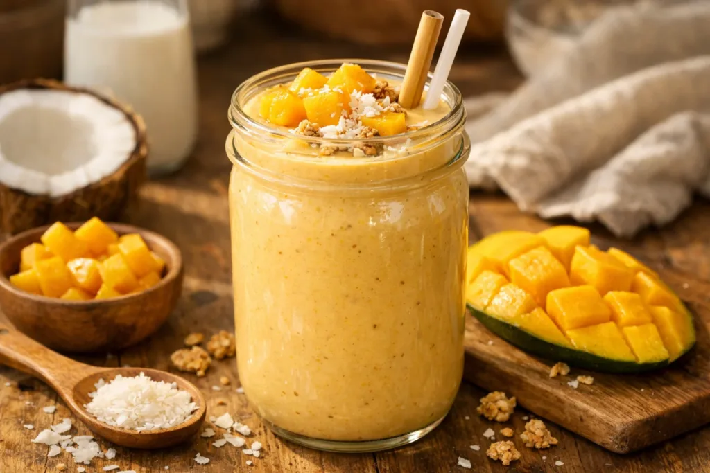 Mango Coconut Milk Smoothie