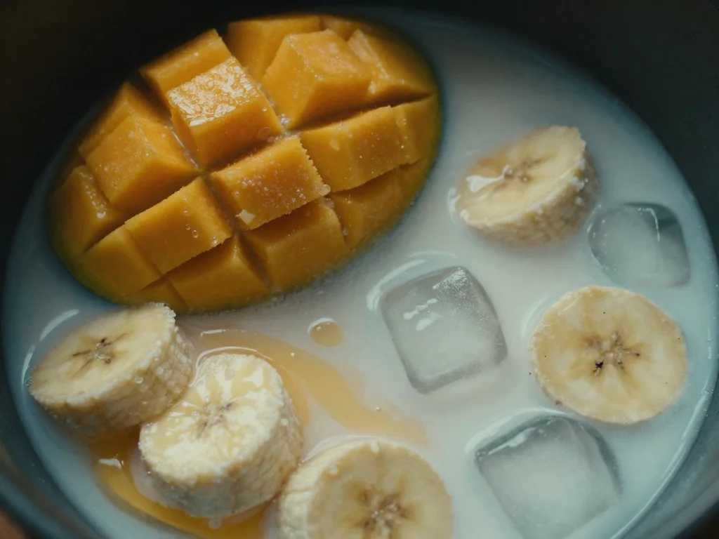 Mango Coconut Milk Smoothie