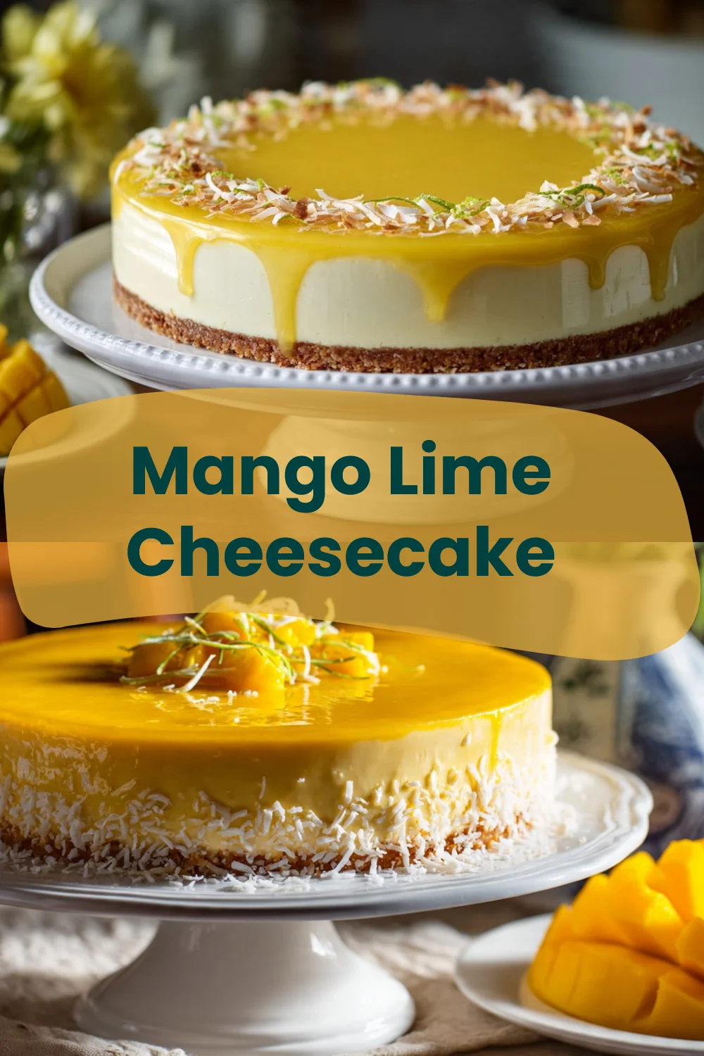 Mango Lime Cheesecake