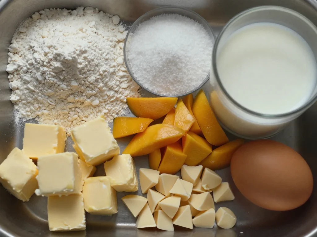 Mango White Chocolate Scones