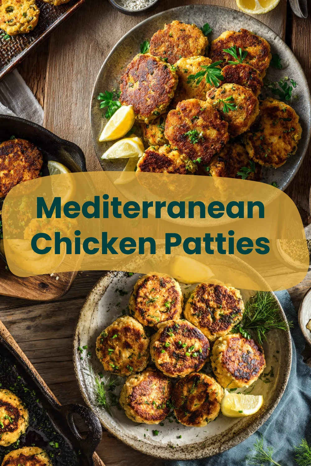 Crispy Mediterranean Chicken Patties You’ll Actually Want for Dinner chicken patties Mediterranean Chicken Patties
