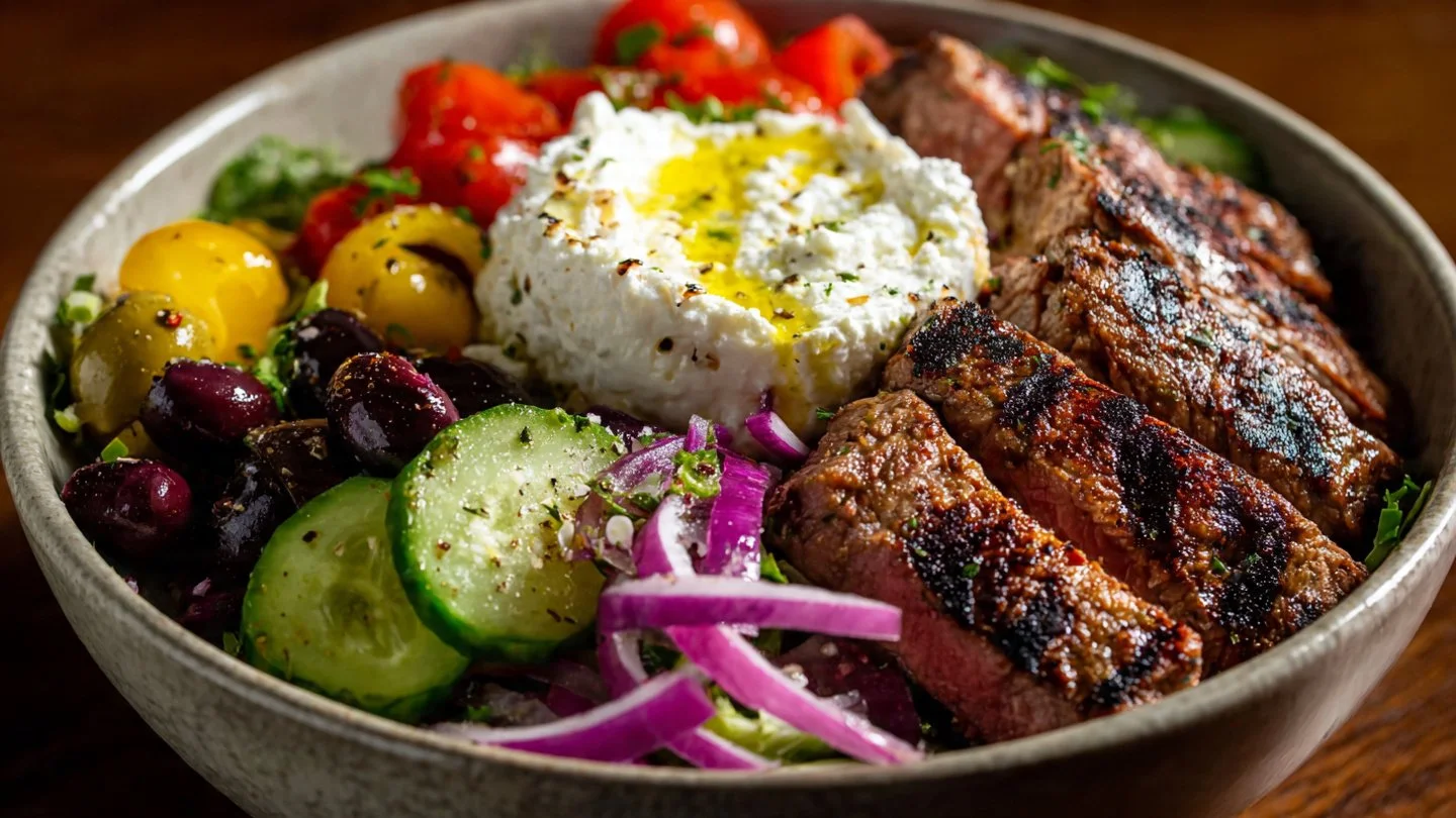 Mediterranean Steak Bowl Recipe