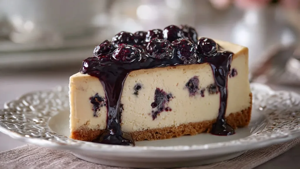 Mulberry & Earl Grey Cheesecake