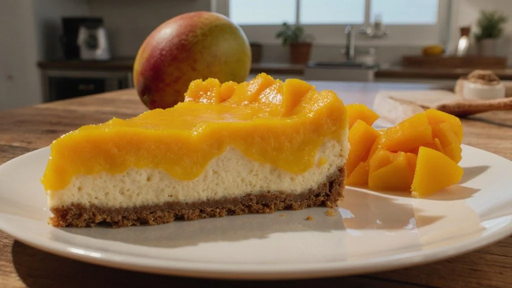No-Bake Mango Cheesecake