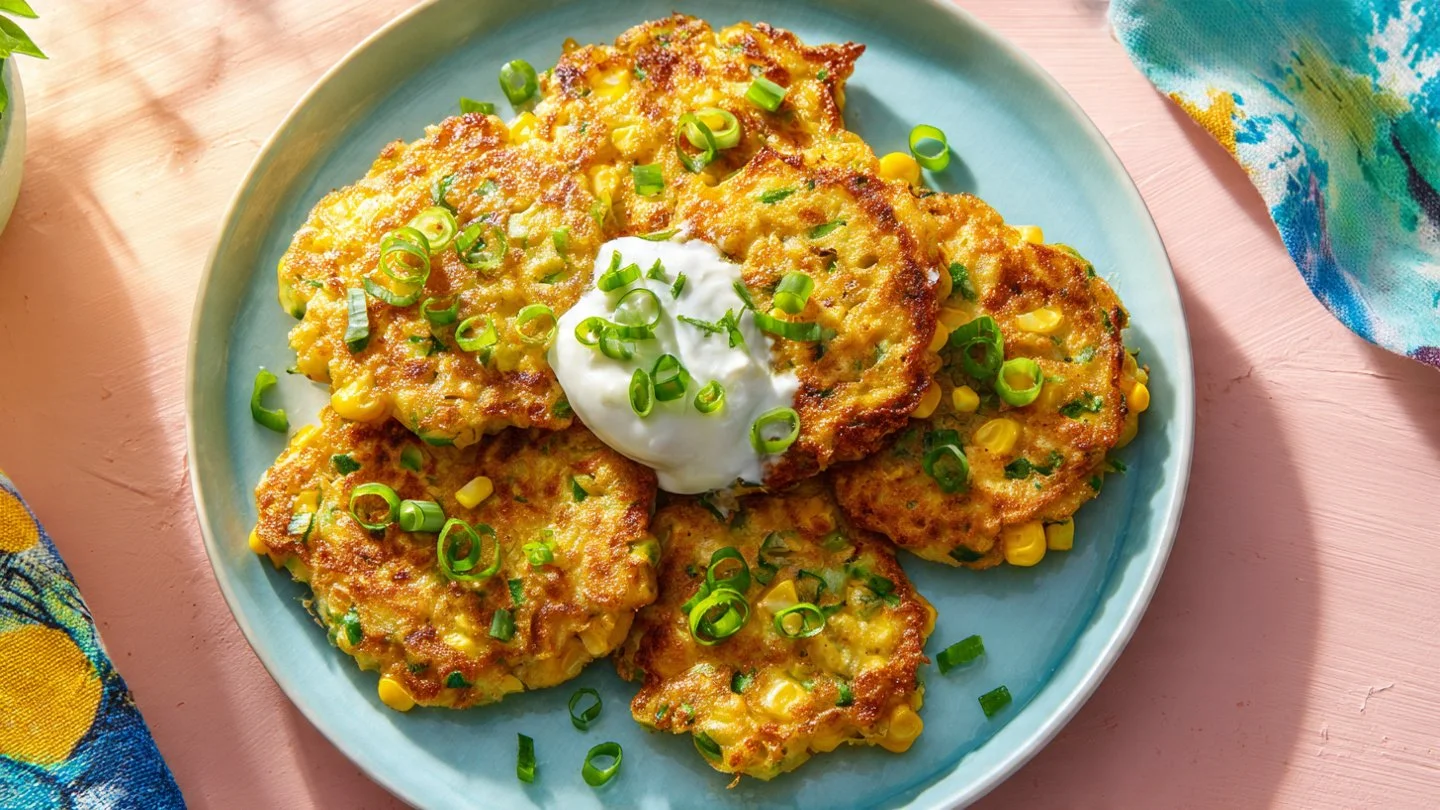Pea & Sweetcorn Fritters