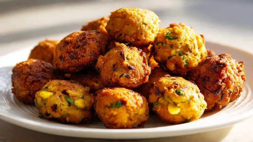Potato and Sweet Corn Fritters (Vegan + Gluten-Free Option)