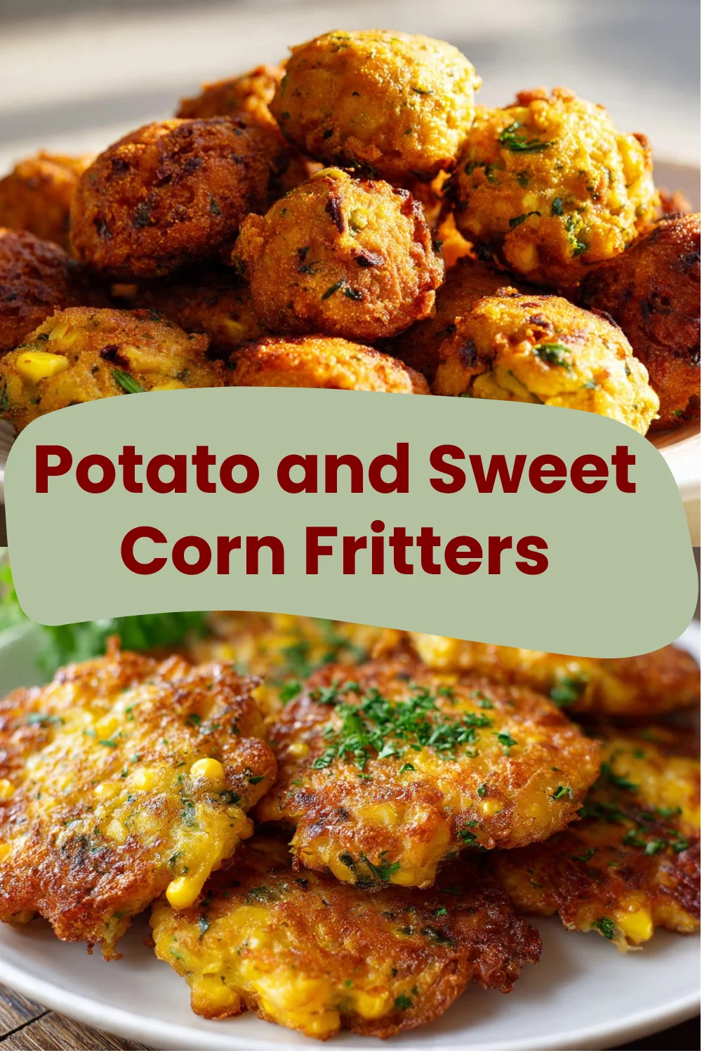 Potato and Sweet Corn Fritters