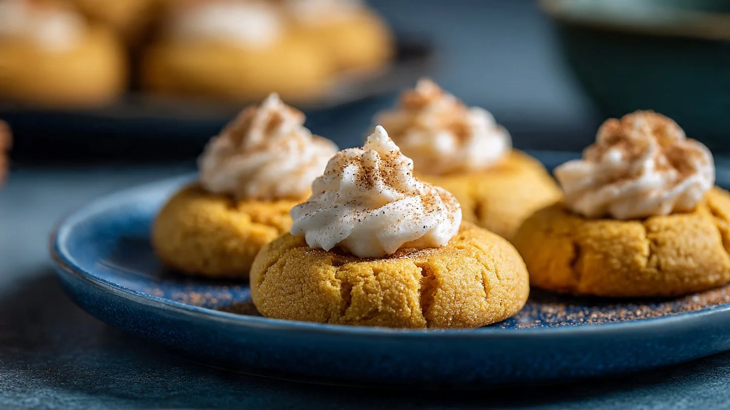 Pumpkin Cheesecake Thumbprints: The Fall Treat You Didn’t Know You Needed! pumpkin cheesecake Pumpkin Cheesecake Thumbprints