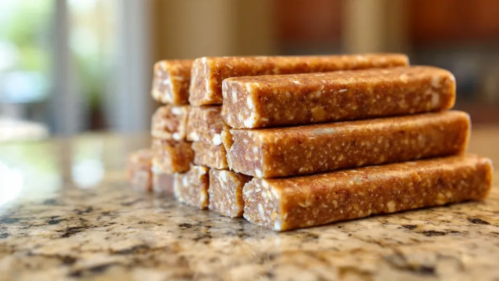 Homemade Pumpkin & Oatmeal Dog Snack Sticks dog snack Homemade Pumpkin & Oatmeal Dog Snack Sticks