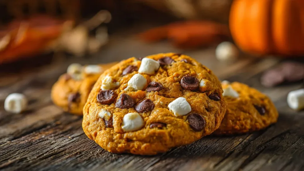 Pumpkin S'mores Cookies
