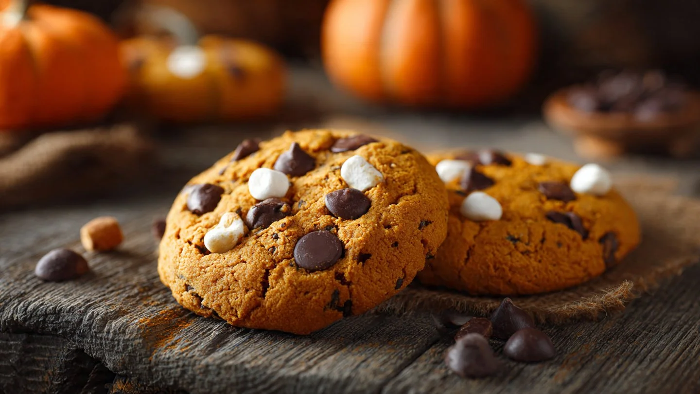 Pumpkin S'mores Cookies
