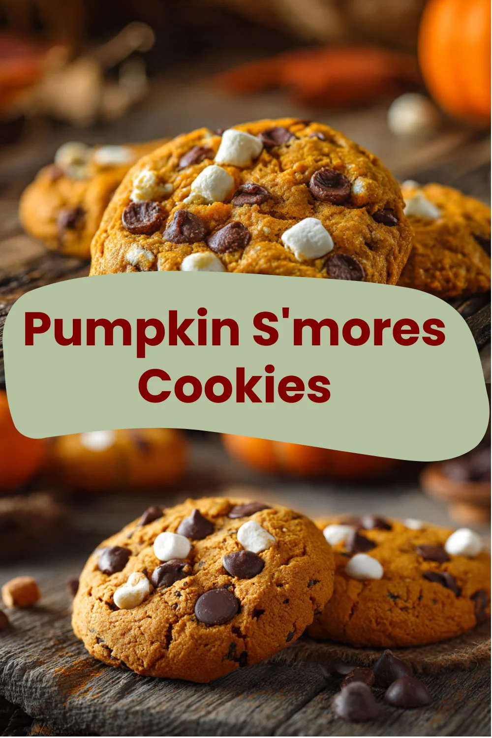 Pumpkin S'mores Cookies