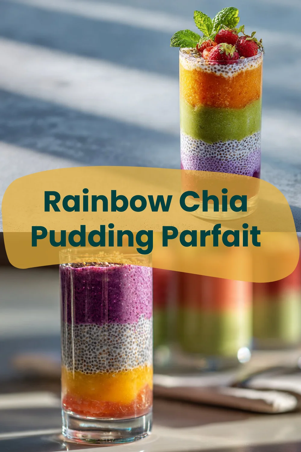 Rainbow Chia Pudding Parfait: A Colorful Delight for Your Taste Buds 🌈 Chia Pudding Rainbow Chia Pudding Parfait