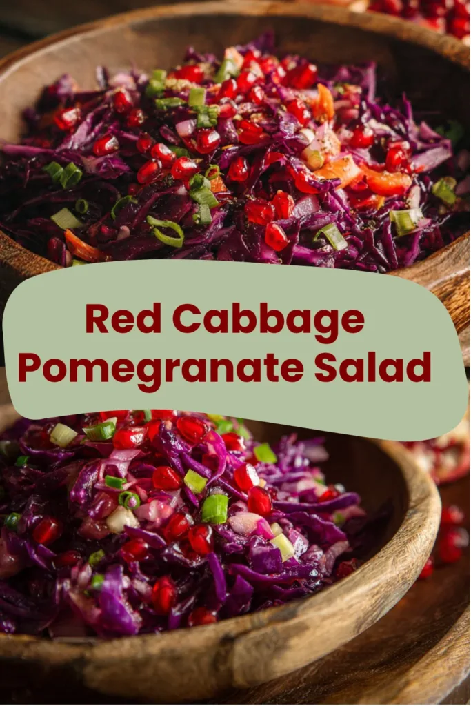 Red Cabbage Pomegranate Salad