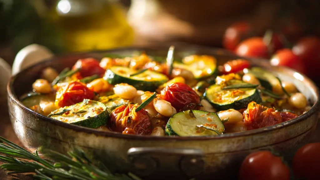 Roasted Vegetable Bake with Cannellini Beans