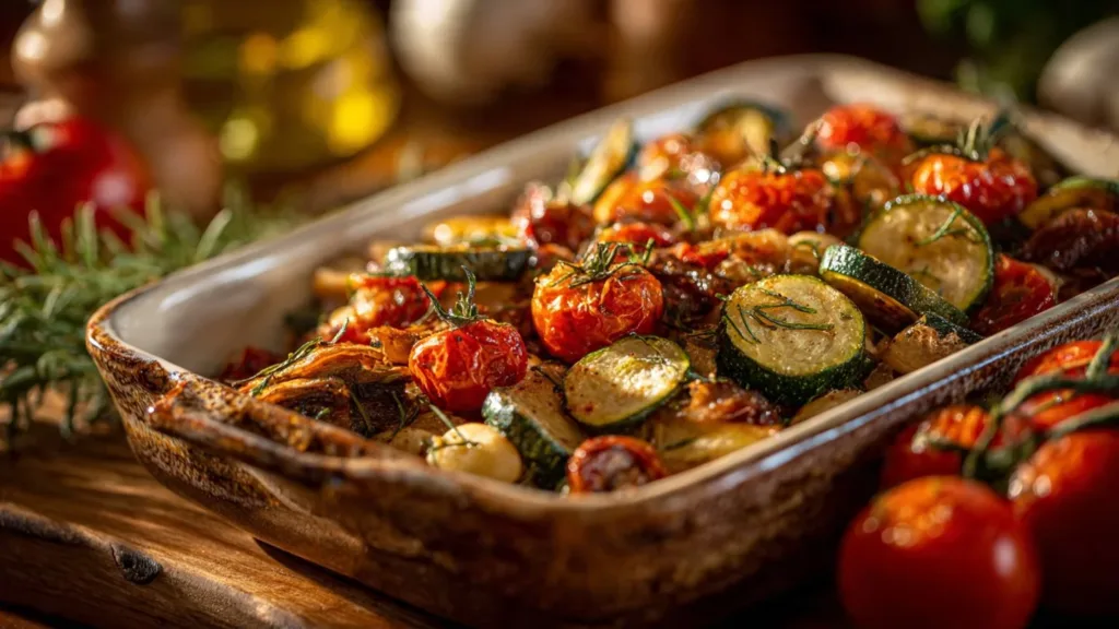 Roasted Vegetable Bake with Cannellini Beans