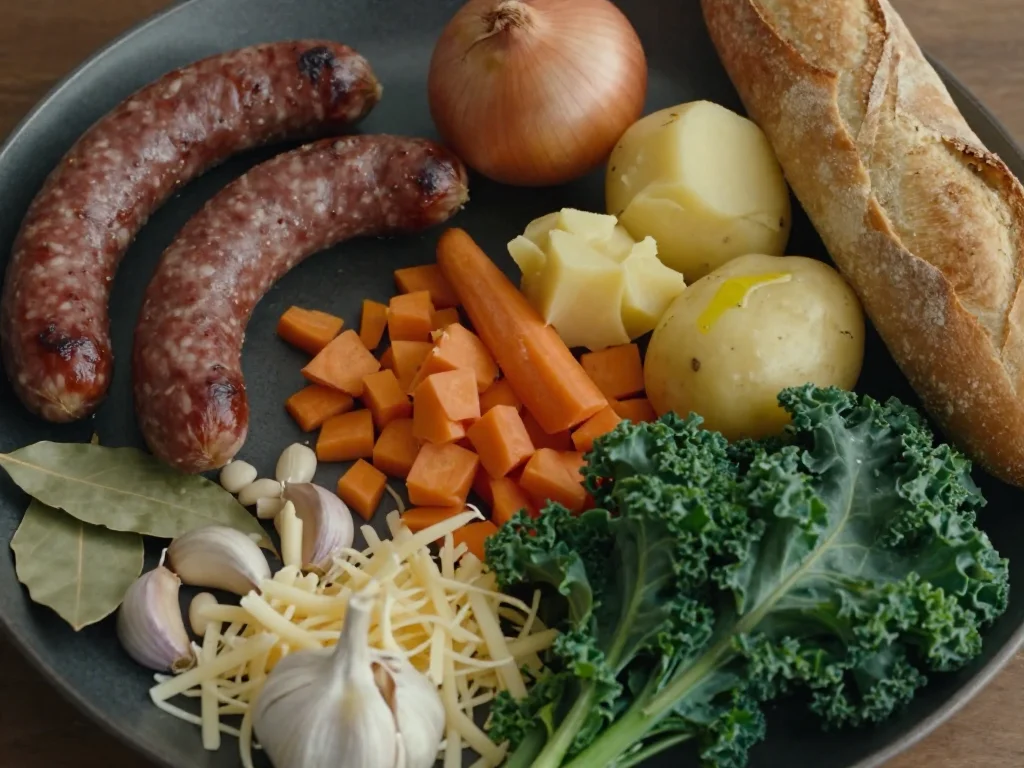 Rustic Tuscan-Style Sausage, White Bean, and Kale Soup