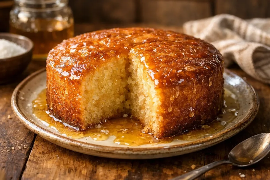 Sponge Cake with Sugar Syrup