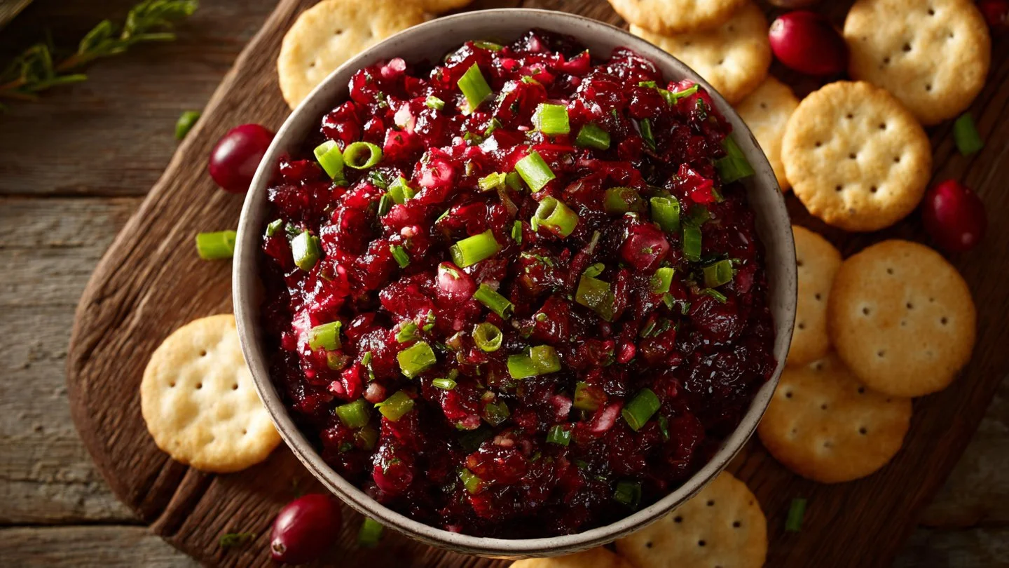Sweet and Spicy Cranberry Jalapeno Dip