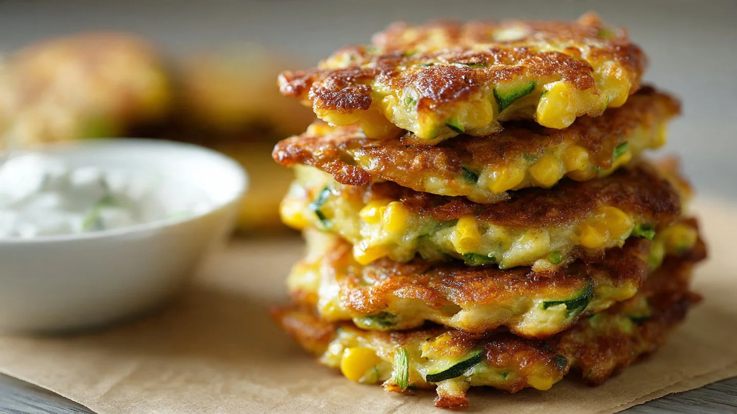Sweetcorn and Zucchini Fritters