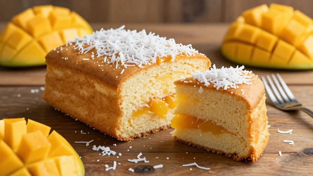 Vegan Mango Coconut Cake
