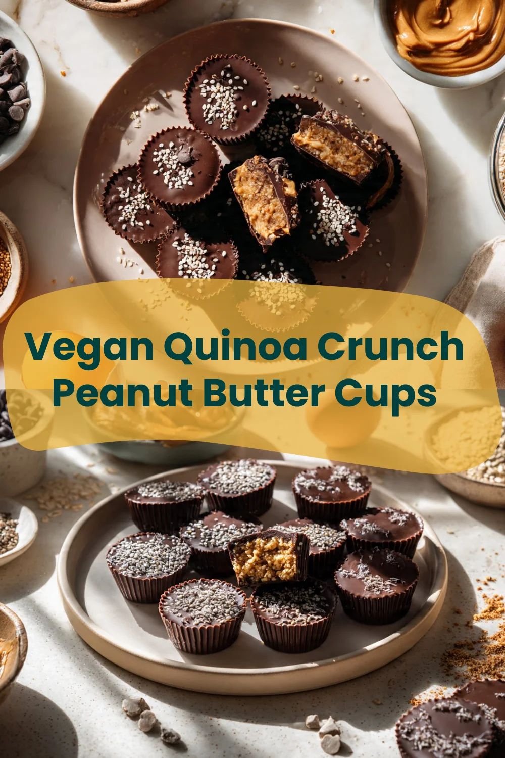 Vegan Quinoa Crunch Peanut Butter Cups