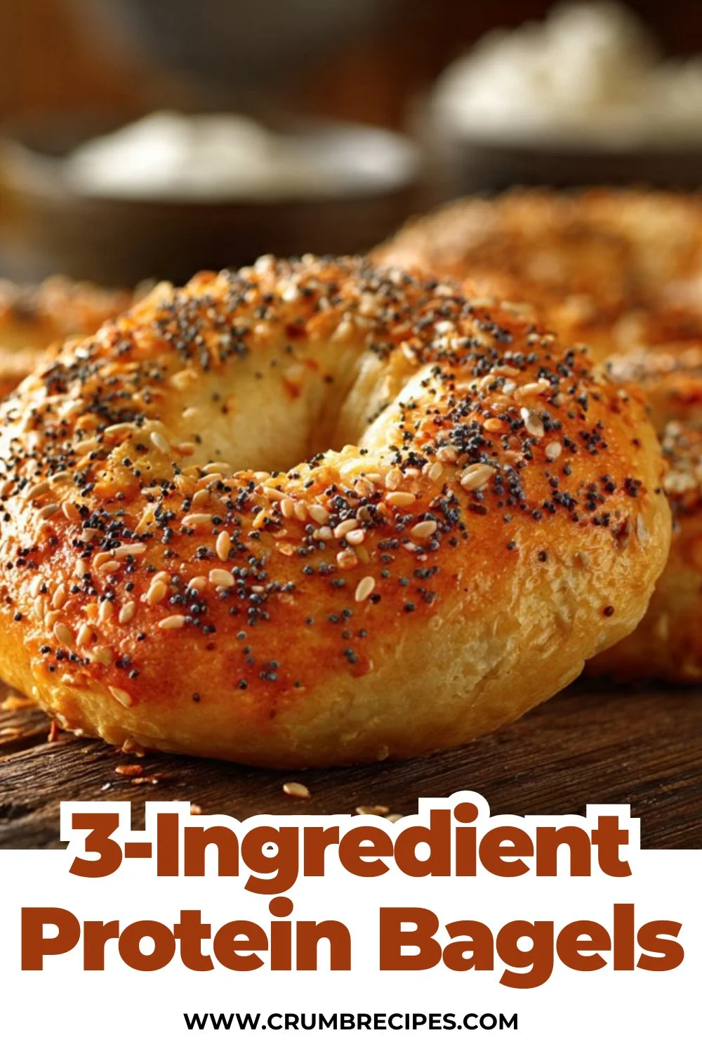 3-Ingredient Protein Bagels