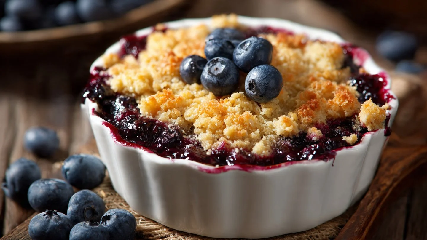 4-Ingredient Blueberry Cobbler