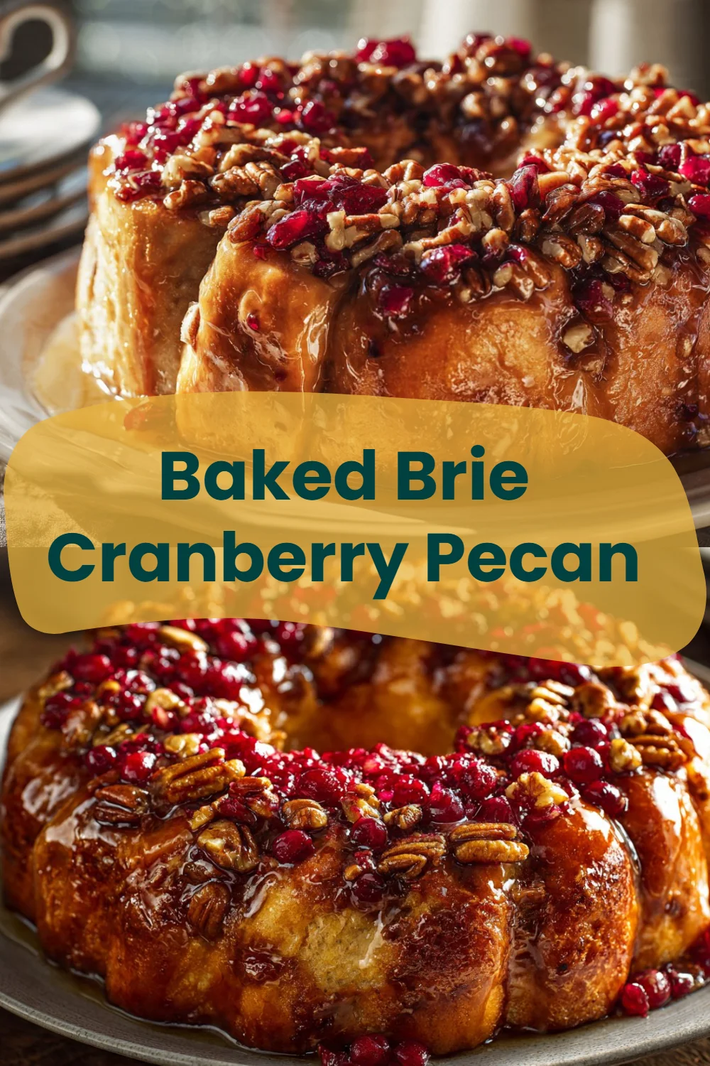 Baked Brie Cranberry Pecan
