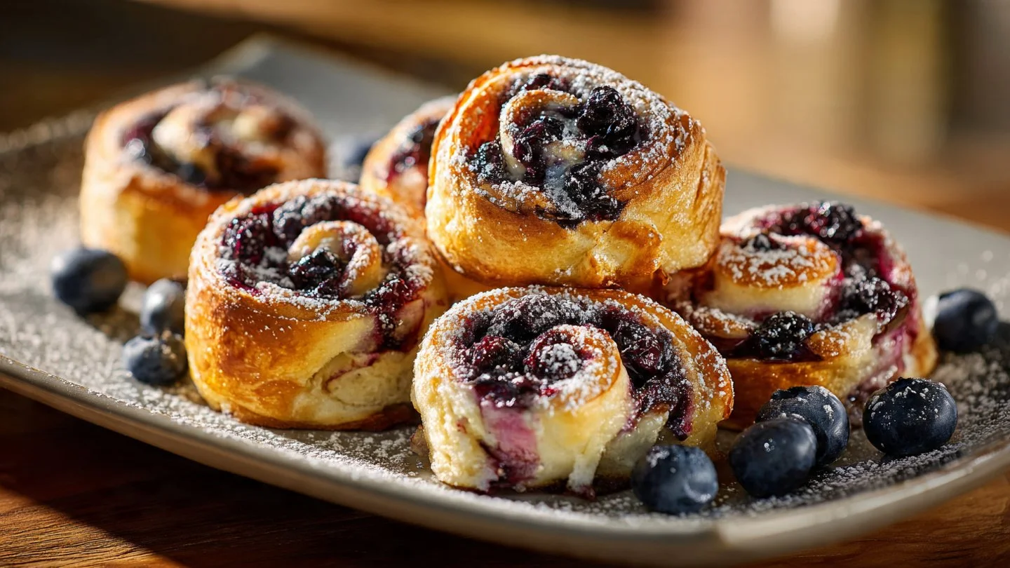 Blueberry Cheesecake Rolls