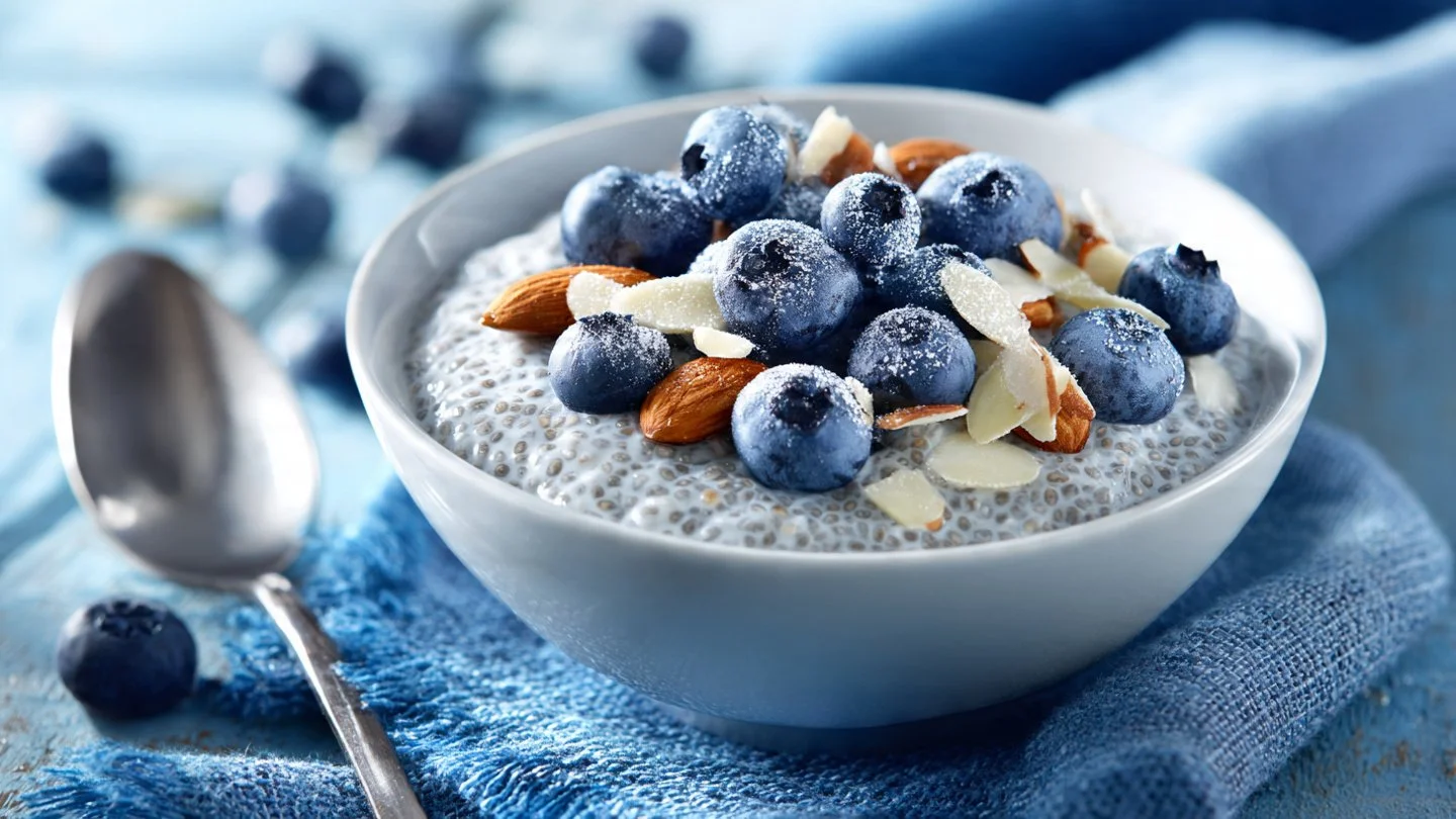 Blueberry Chia Seed Pudding