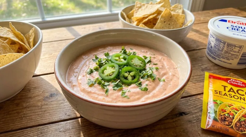Creamy Boat Dip: The Lazy Party Dip Everyone Sneaks Back For