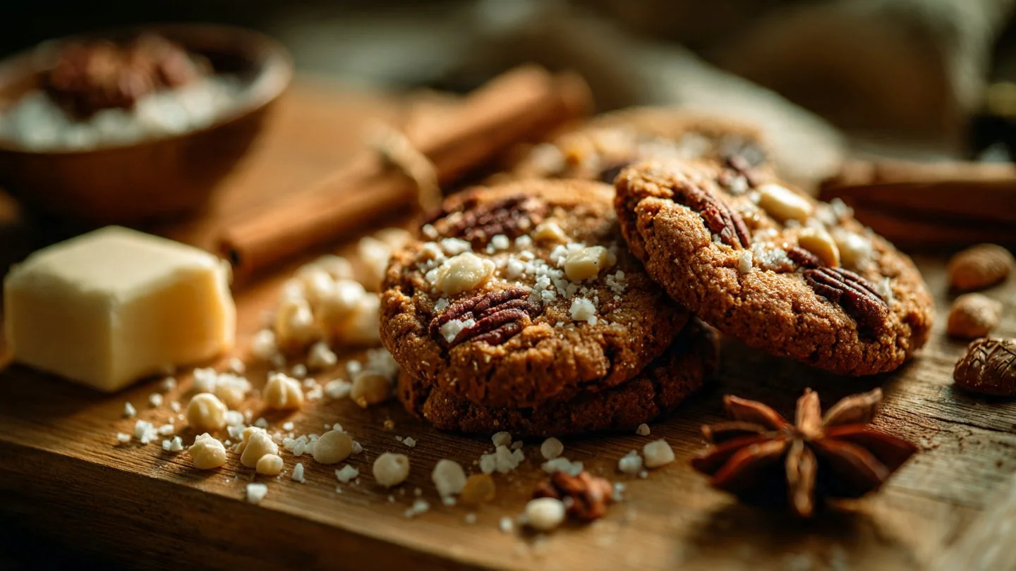 Brown Butter Coffee Toffee Cookies