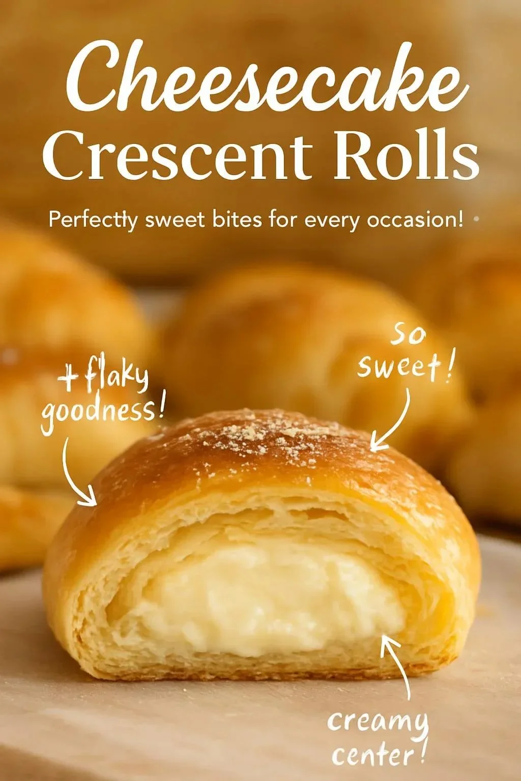 Cheesecake Crescent Rolls : Easy Mini Cheesecake Pastries cheesecake crescent rolls Cheesecake Crescent Rolls