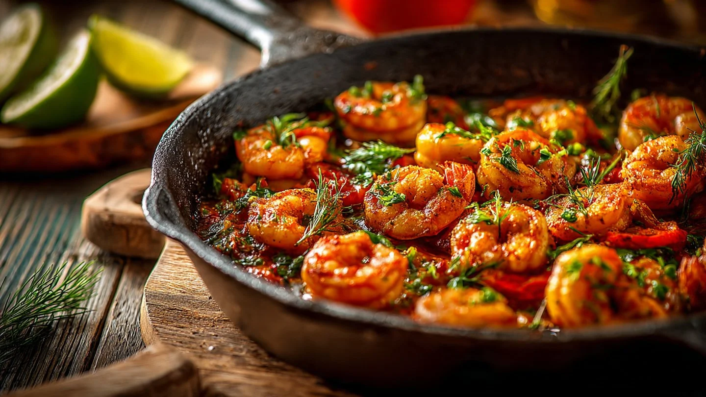 Chili Lime Shrimp Skillet