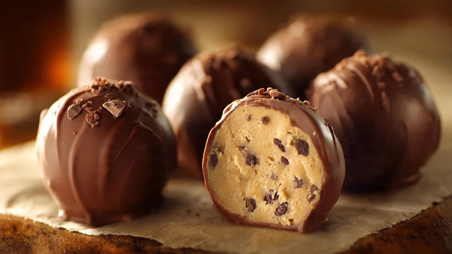 Chocolate Chip Cookie Dough Truffles