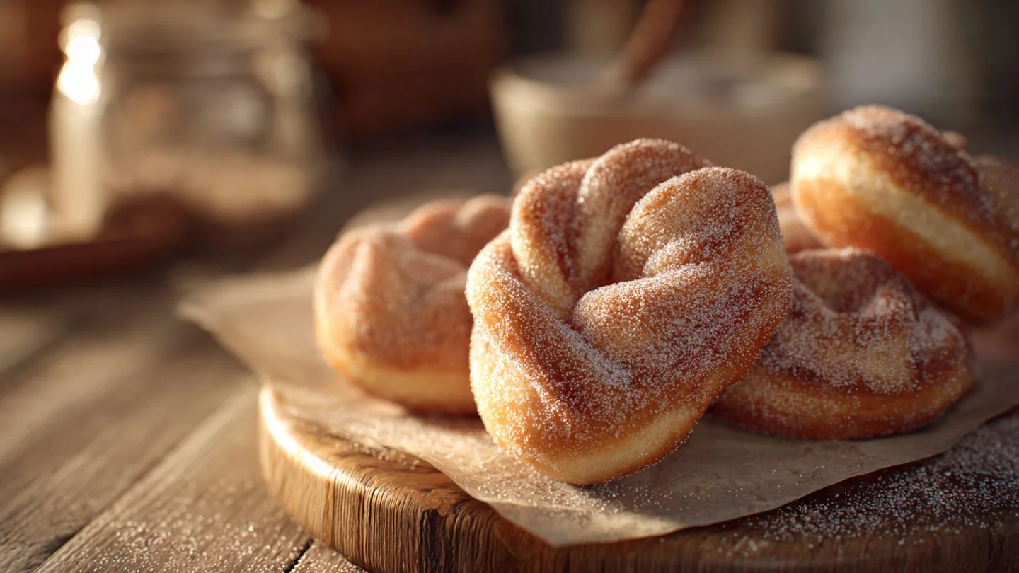 Cinnamon Sugar Twist Doughnuts