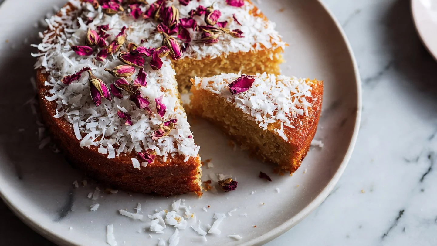 Coconut Ricotta Cream Cake Recipe | Italian Dessert Idea with Coconut Flavor