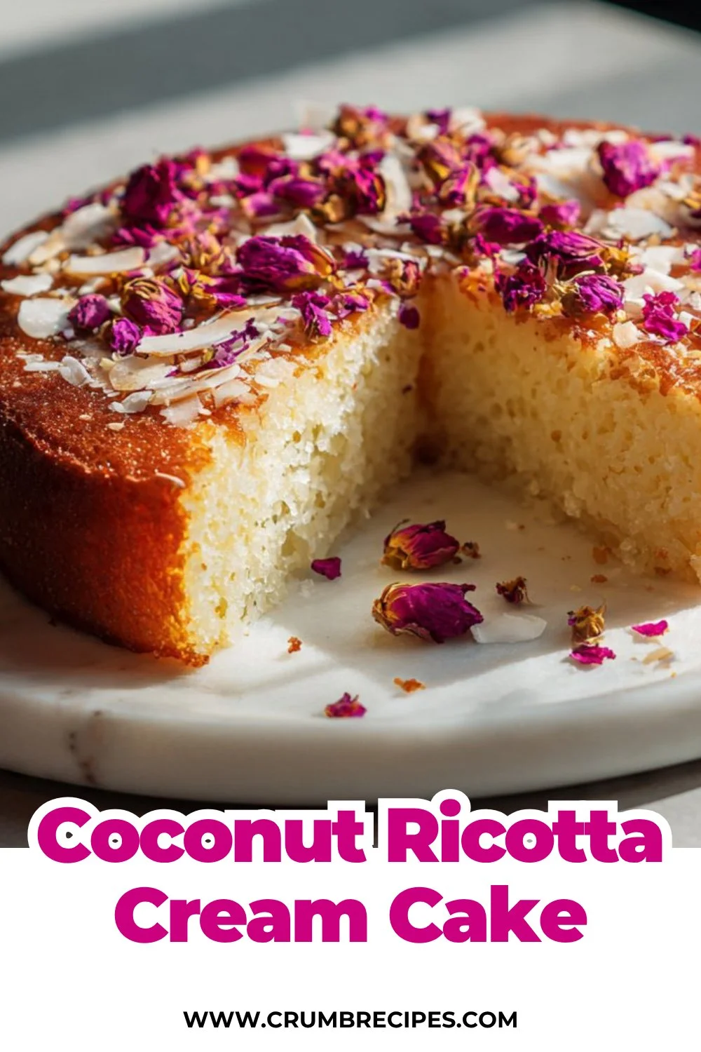 Coconut Ricotta Cream Cake Recipe