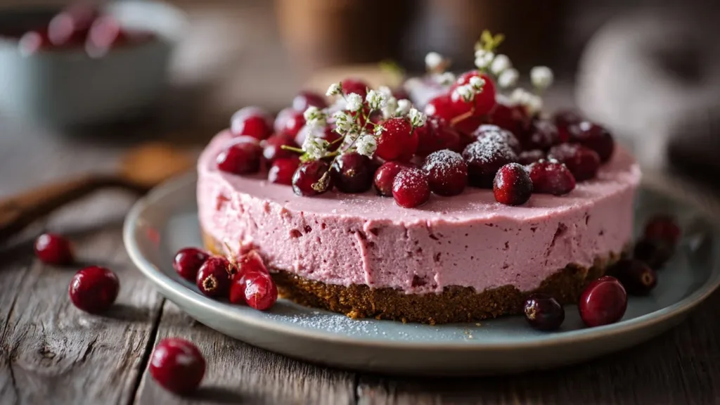 Cranberry Mousse Pie: A Slice of Sweet Holiday Heaven