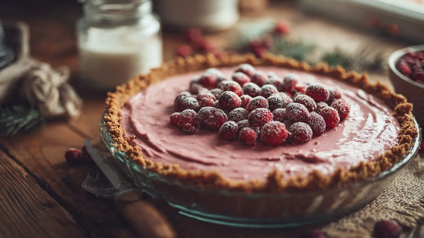 Cranberry Mousse Pie
