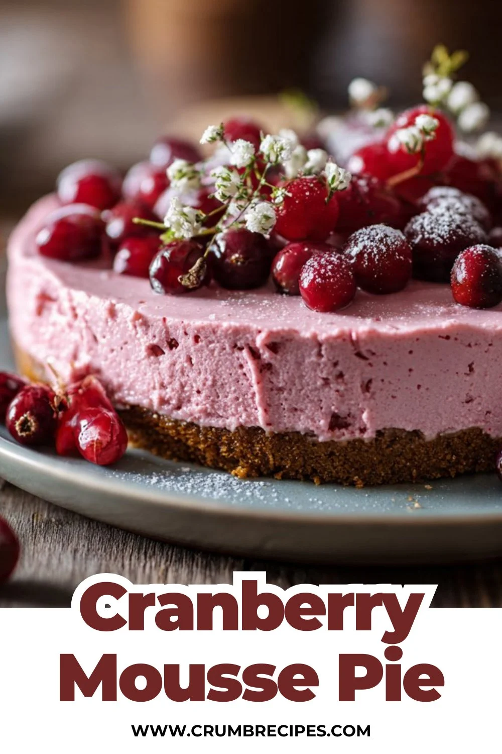 Cranberry Mousse Pie