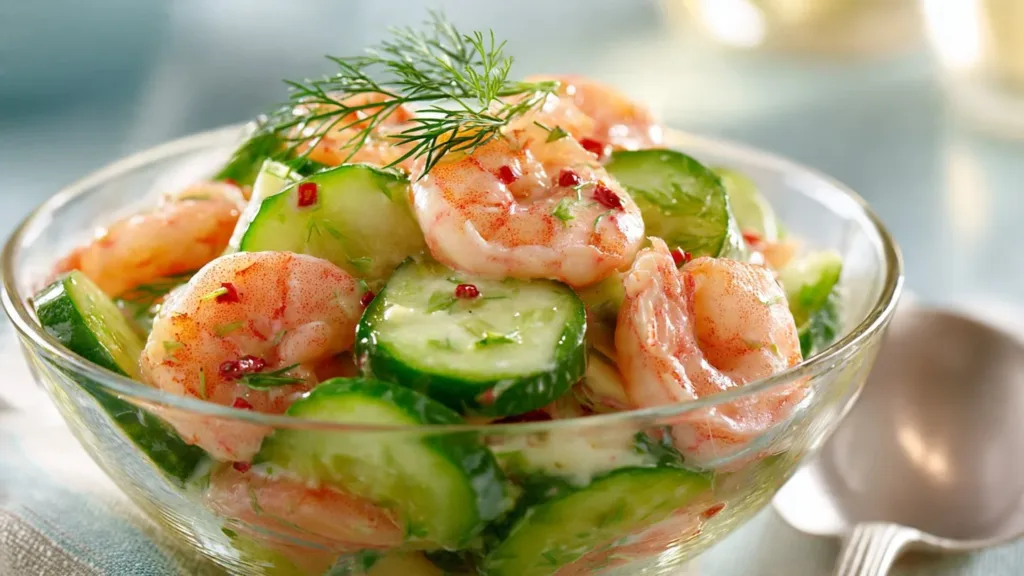 Creamy Cucumber Shrimp Salad: Cool, Crunchy Summer Delight