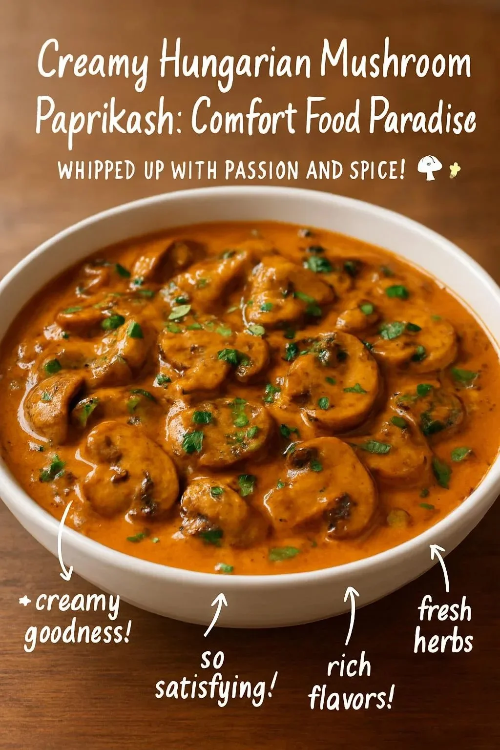 Creamy Hungarian Mushroom Paprikash: Comfort Food Paradise