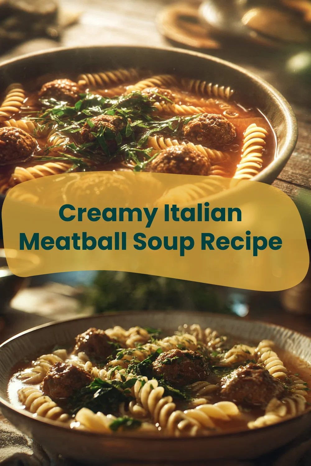Creamy Italian Meatball Soup Recipe