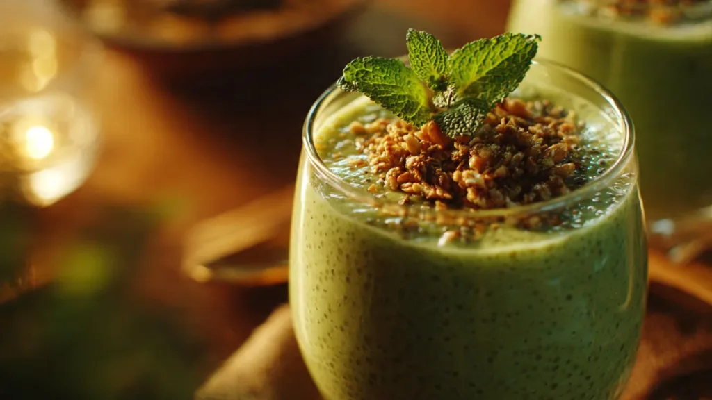 Creamy Matcha Chia Pudding : Healthy & Easy Breakfast That Actually Tastes Like Dessert